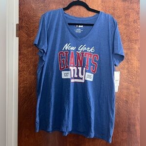 NFL NY Giants Women's Blue Apparel Top 2XL
